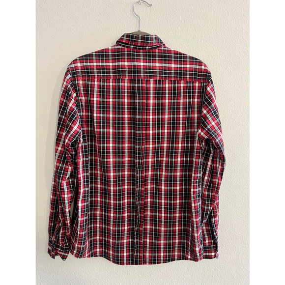 "Threads and Hairs Men's Size M Long Sleeve Plaid Shirt". - Picture 2 of 7